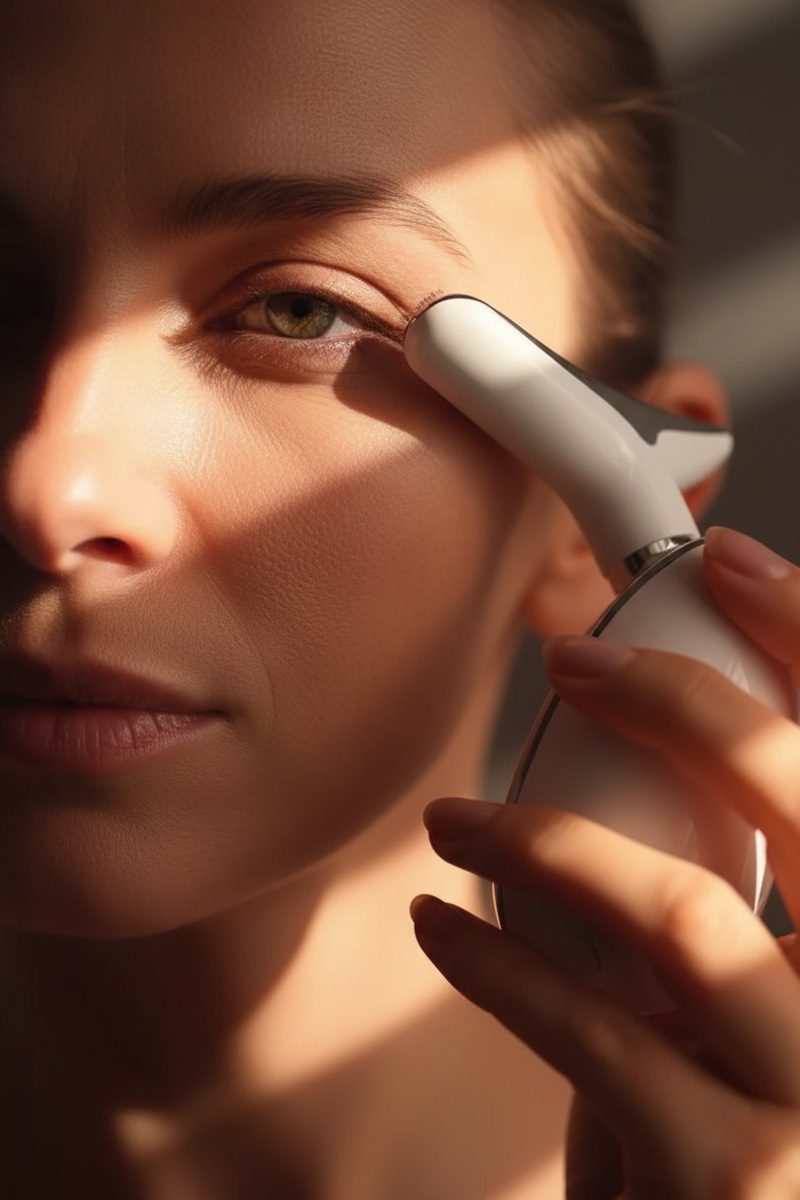 Massageador De Pescoço e Rosto LED Vibração Fototerapia Para Rejuvenescer Firmeza Anti-Rugas