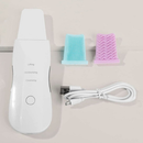 Aparelho de Peeling Esfoliante Ultrassônico Limpeza Facial Profunda Remoção de Cravos Antirrugas Sonic Skin