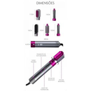 Styler 5 em 1 secador de cabelo escova de ar quente modelador de cabelo110V-220V Pronto Entrega